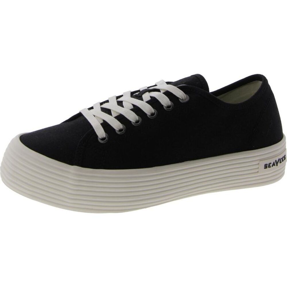 SeaVees Monterey Black and White Women's Lug Sneakers new